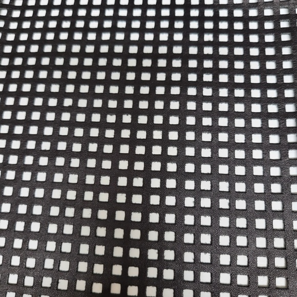 Black Leather Short Sleeve Mesh Top by TROUVE - Picture 4 of 9